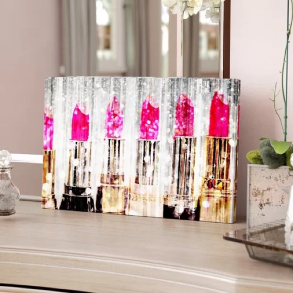 Oliver Gal “ Lipstick Collection Fashion Art”